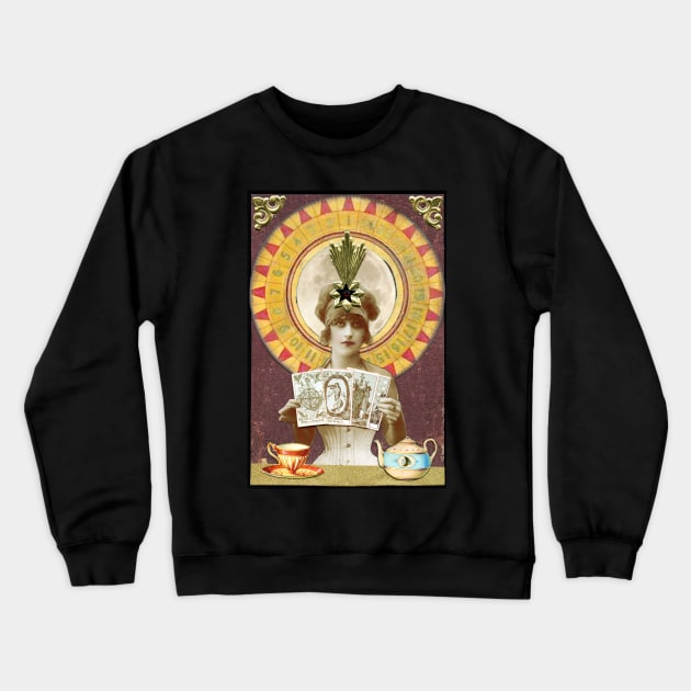 Wheel of Fortune Oracle Crewneck Sweatshirt by WinonaCookie